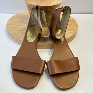 Michael Kors Leather Ankle Strap Sandals Size 8